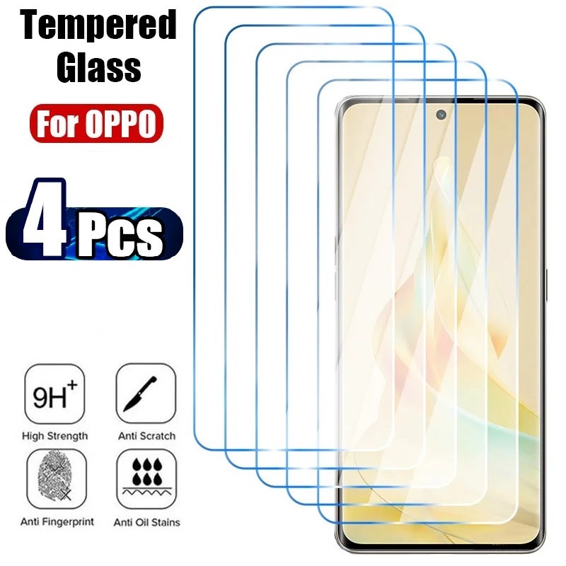 Oppo A78 - 4 pezzi di vetro temperato per
