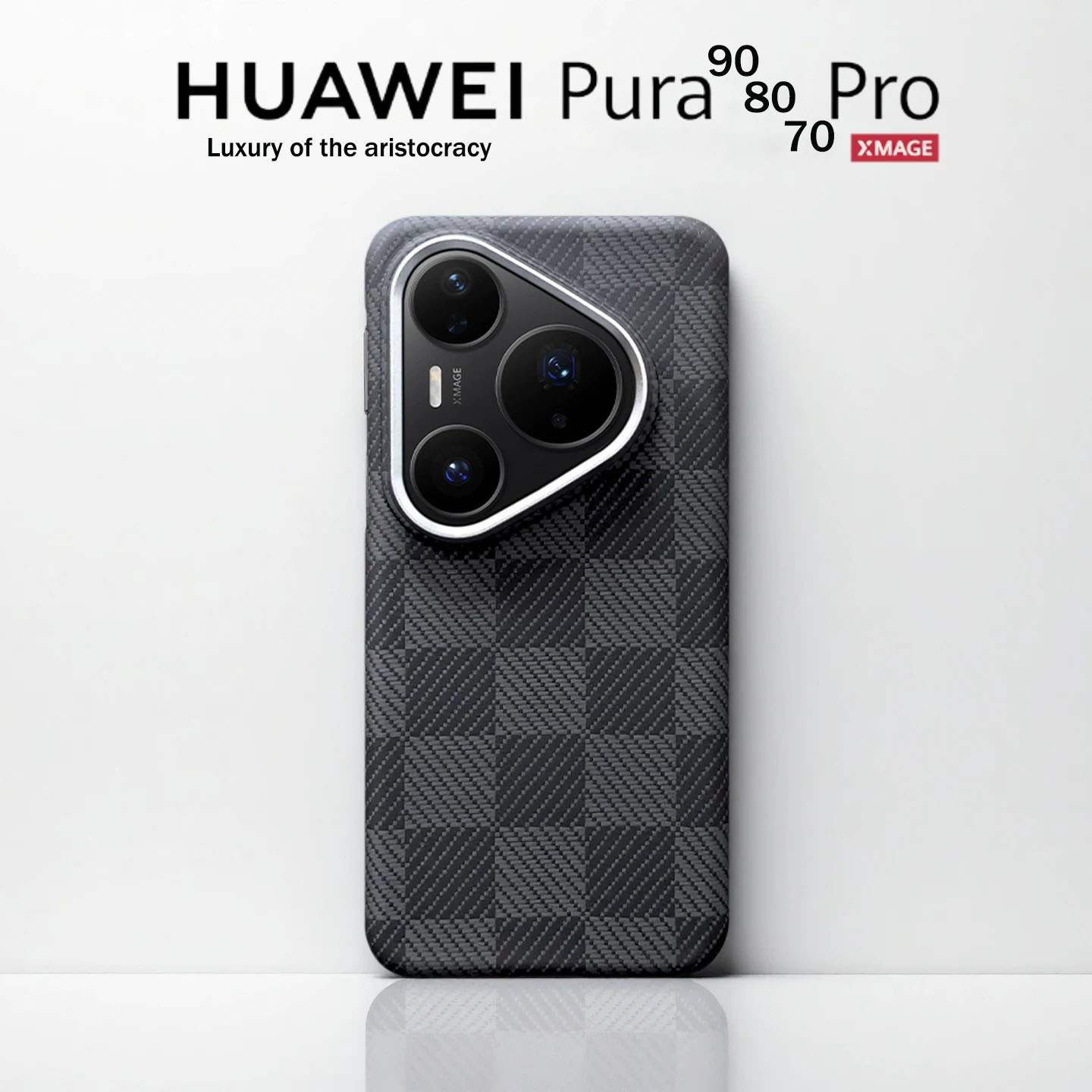 Huawei Pura 70 - Custodia per telefono in fibra aramidica