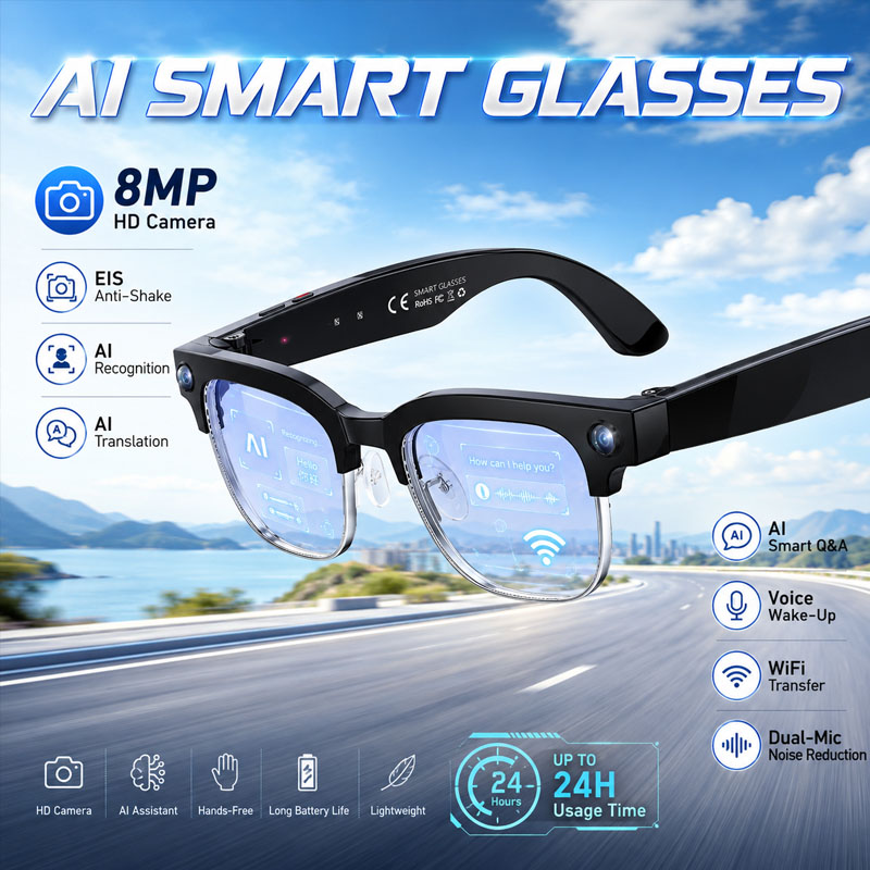 Smart Glasses Lens - W630 HeyCyan Occhiali Intelligenti con Attivazione