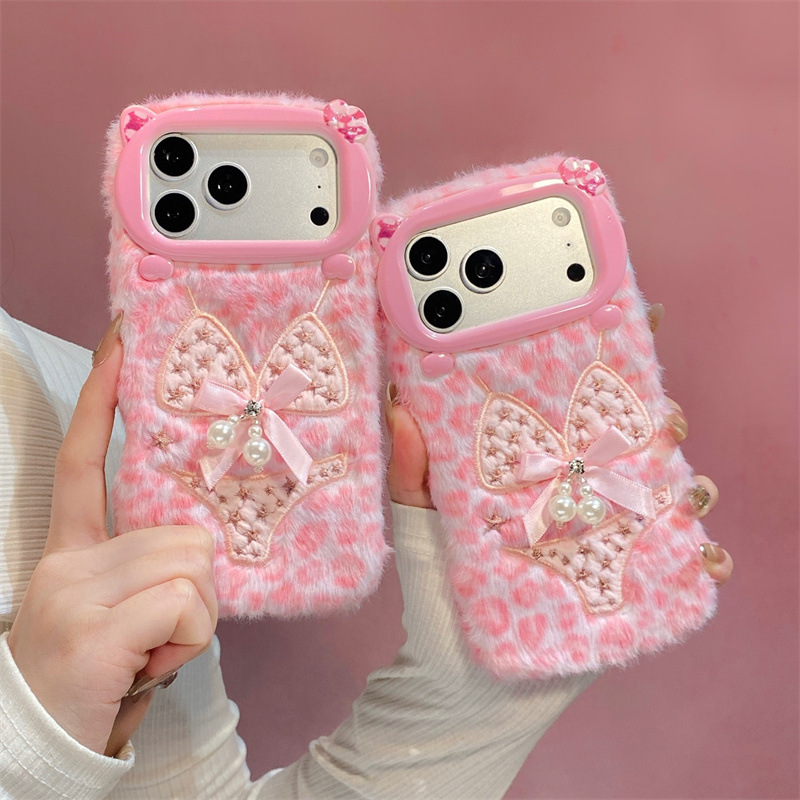 Apple Iphone 15 - Custodia Protettiva Antiurto in Peluche con