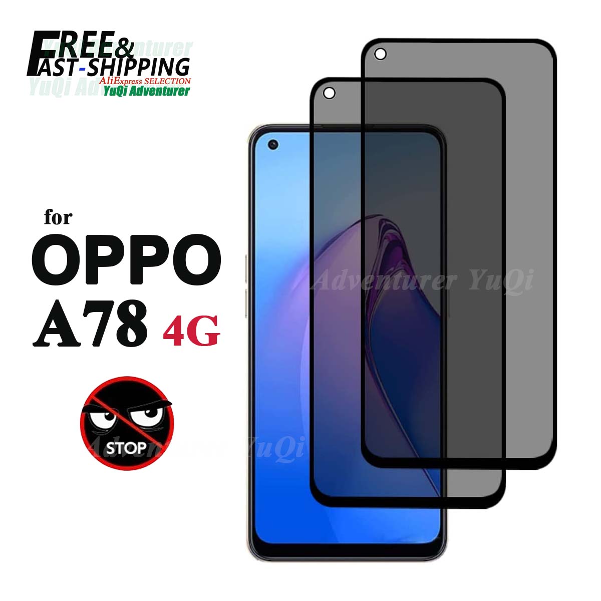 Oppo A78 - Proteggi schermo Anti spia per OPPO