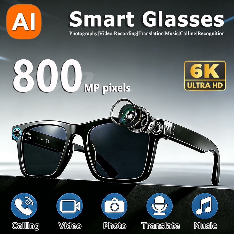 Smart Glasses Lens - Occhiali Smart Multifunzione 6K HD AI