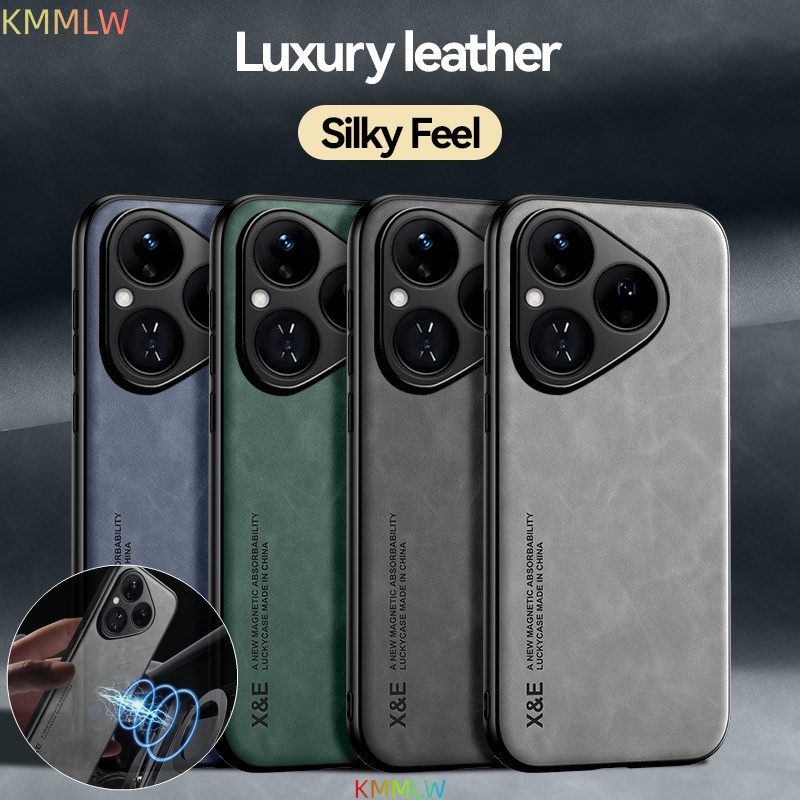 Huawei Pura 70 - Custodia di lusso in pelle per